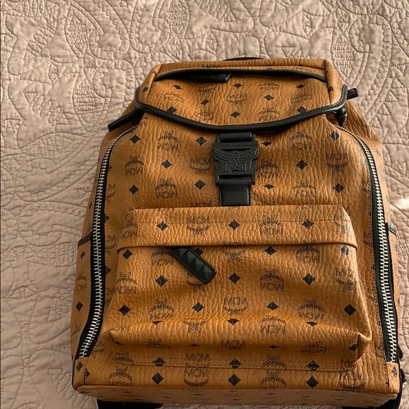 MCM Handbags - MCM backpack never used Black and Tan